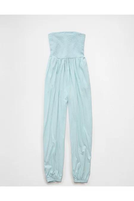 AE Sunchaser Knit Smocked Tube Jumpsuit Women's Product Image
