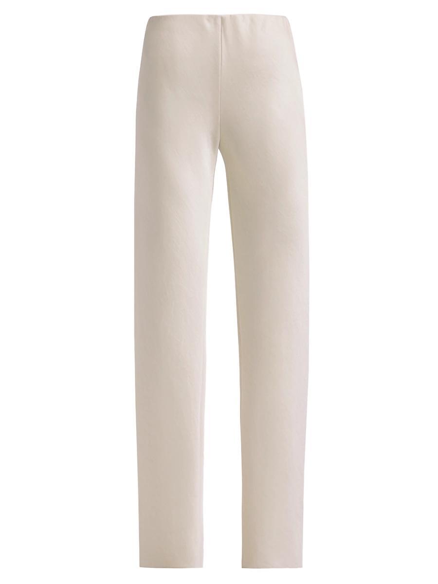 Fluid Bias-Cut Crushed Satin Pants Product Image