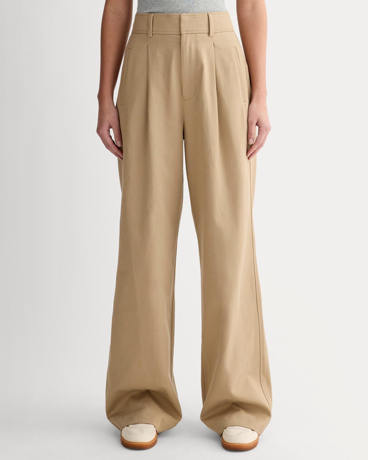 Womens Draper Pleated Pant in Buttersmooth by Everlane Product Image