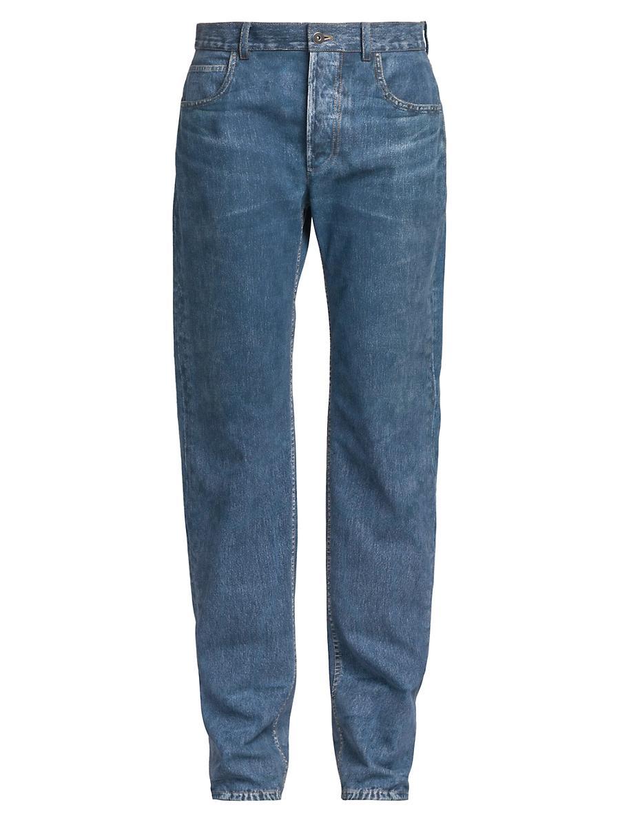 Womens Denim-Coated Leather Pants Size 0 Product Image