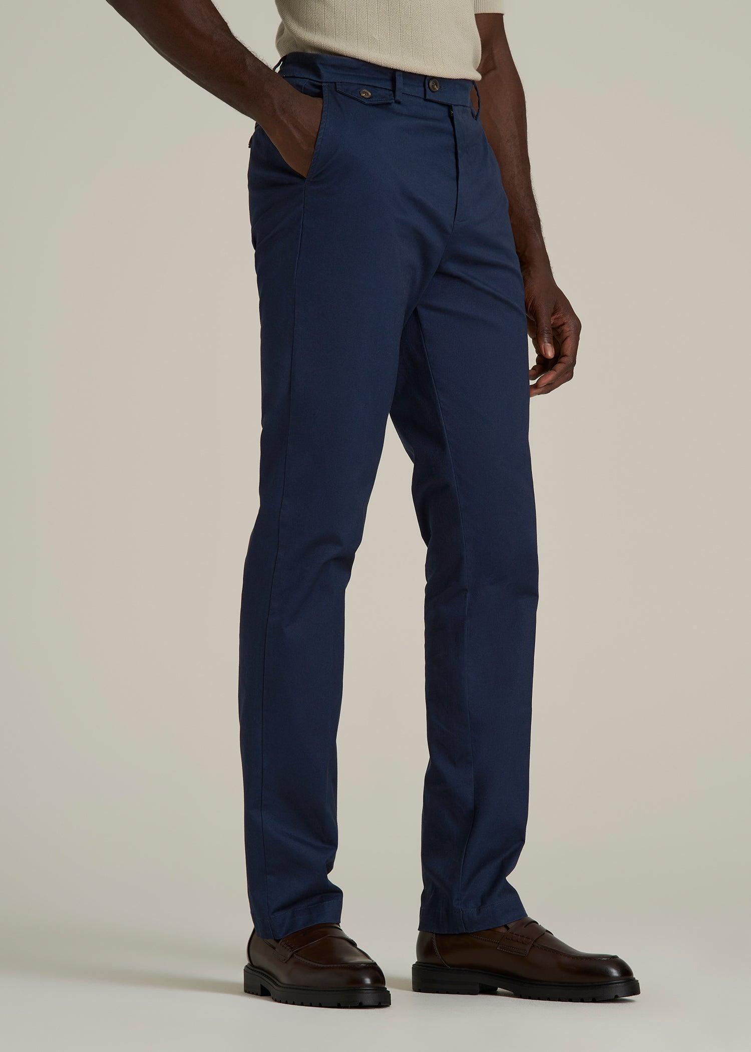 Refined Chinos for Tall Men in Navy Male Product Image