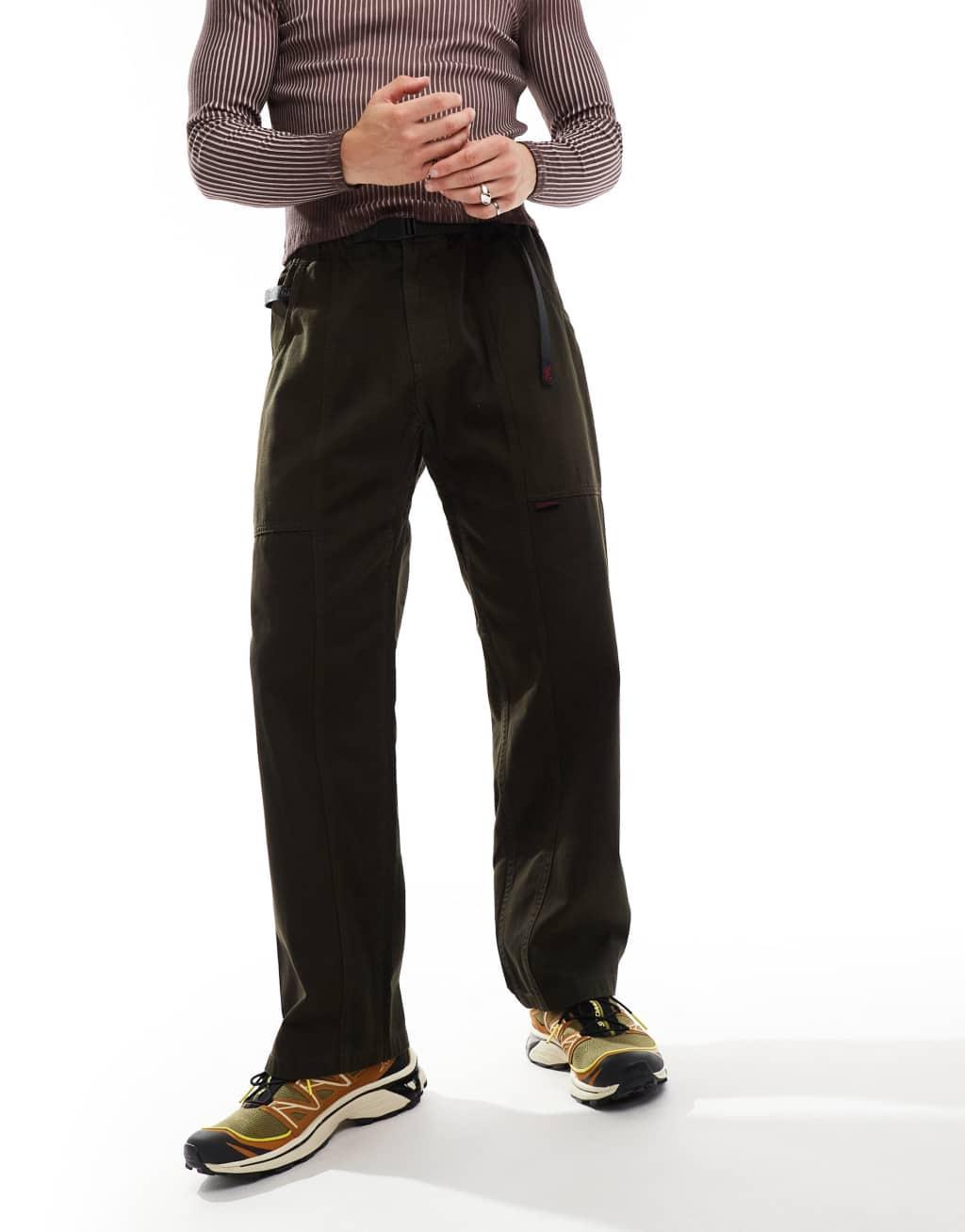 Gramicci gadget pants in dark brown Product Image