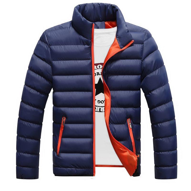 Mock Neck Zip-Up Puffer Jacket Product Image