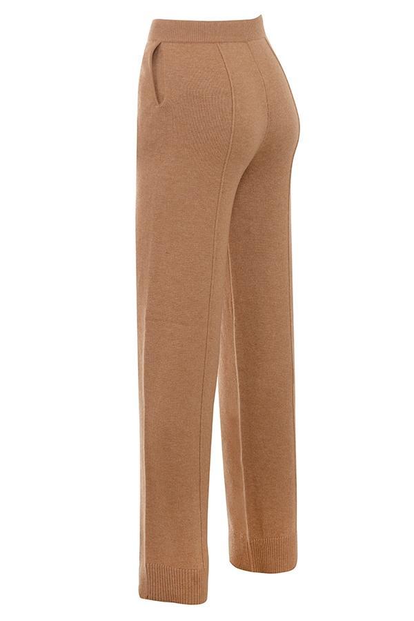 Yalina  camel cashmere blend trousers - sale Product Image