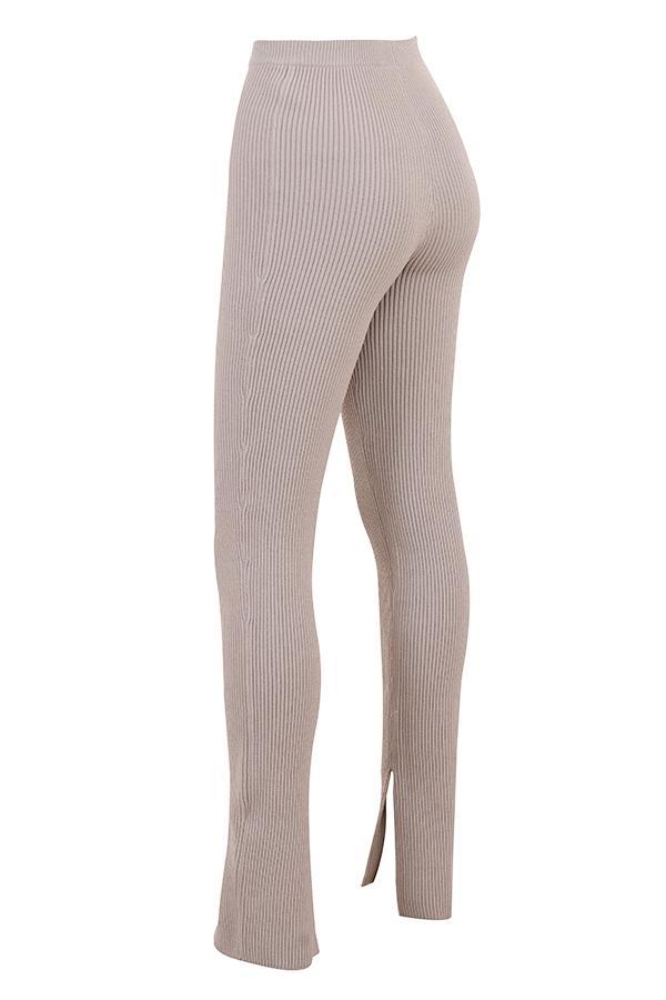 Mitzi  taupe ribbed knit leggings - sale Product Image