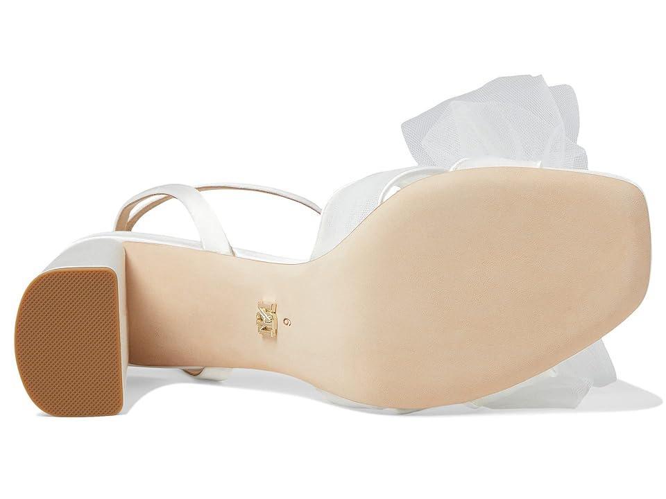 Tess Tulle Bow Ankle-Strap Sandals Product Image