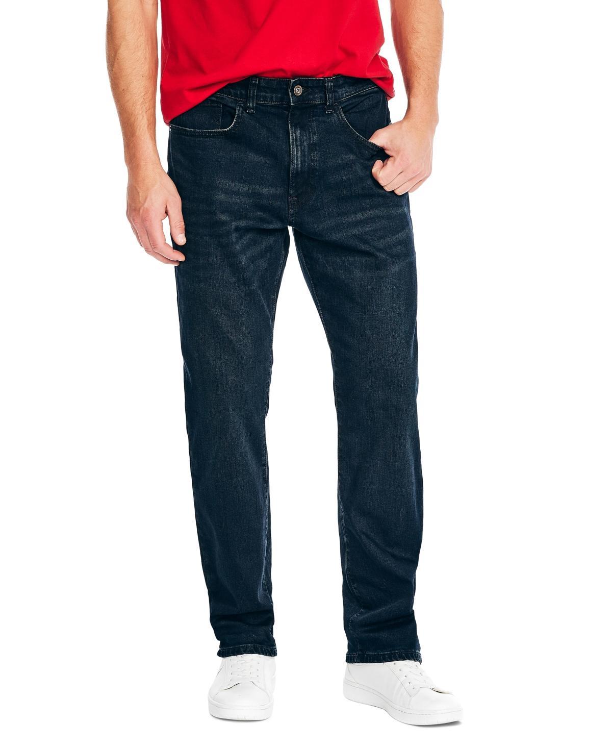 Nautica Mens Vintage Straight-Fit Stretch Denim 5-Pocket Jeans Product Image