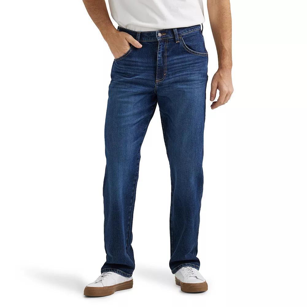 Mens Wrangler Relaxed-Fit Jeans Dark Blue Product Image
