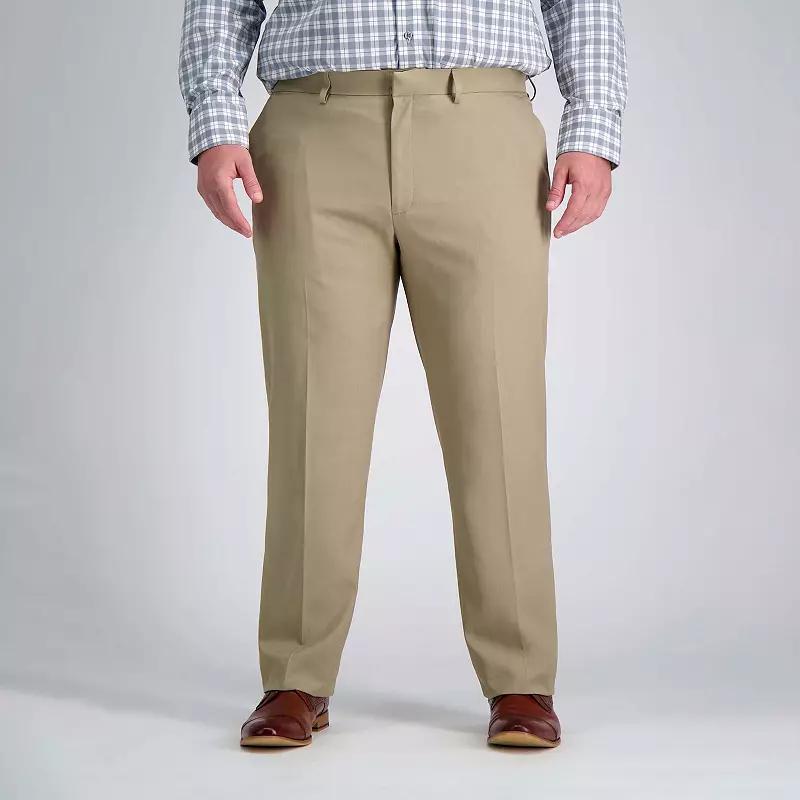 Big & Tall Haggar Premium Comfort Straight-Fit Flat-Front Dress Pants, Mens Product Image