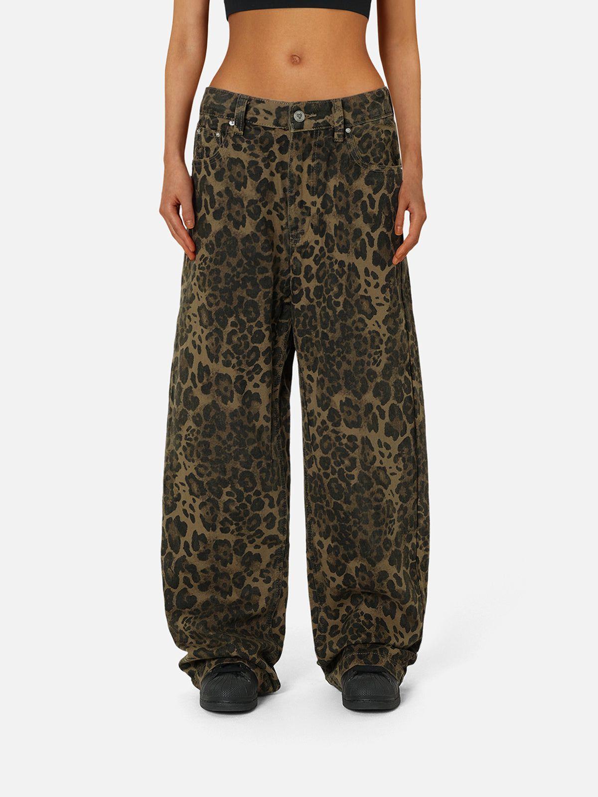 Aelfric Eden Leopard Print Jeans Product Image