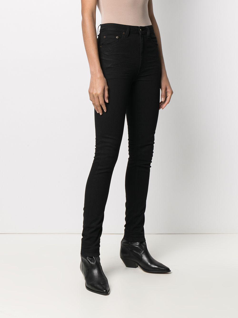 SAINT LAURENT High-rise Skinny Jeans In Black Product Image