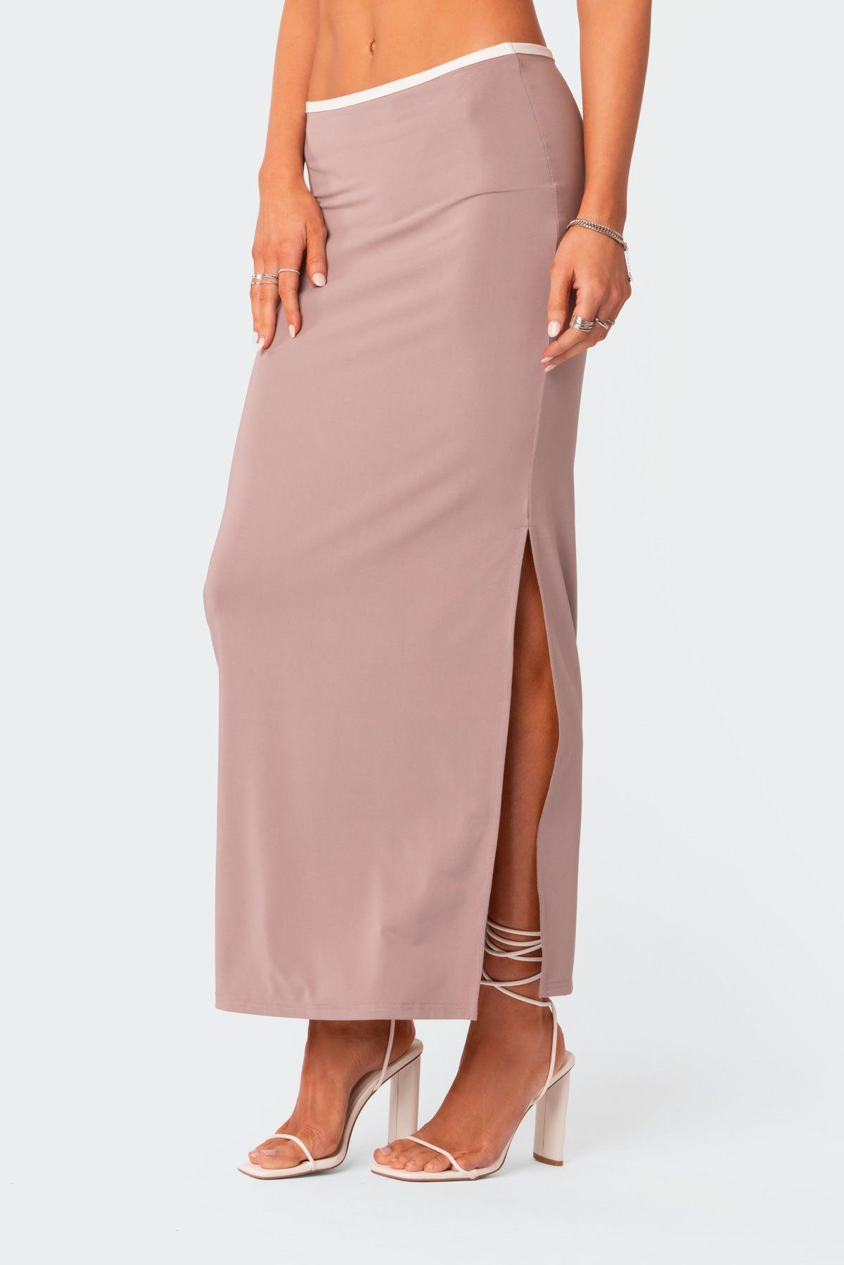 Nadia Side Slitted Maxi Skirt Product Image
