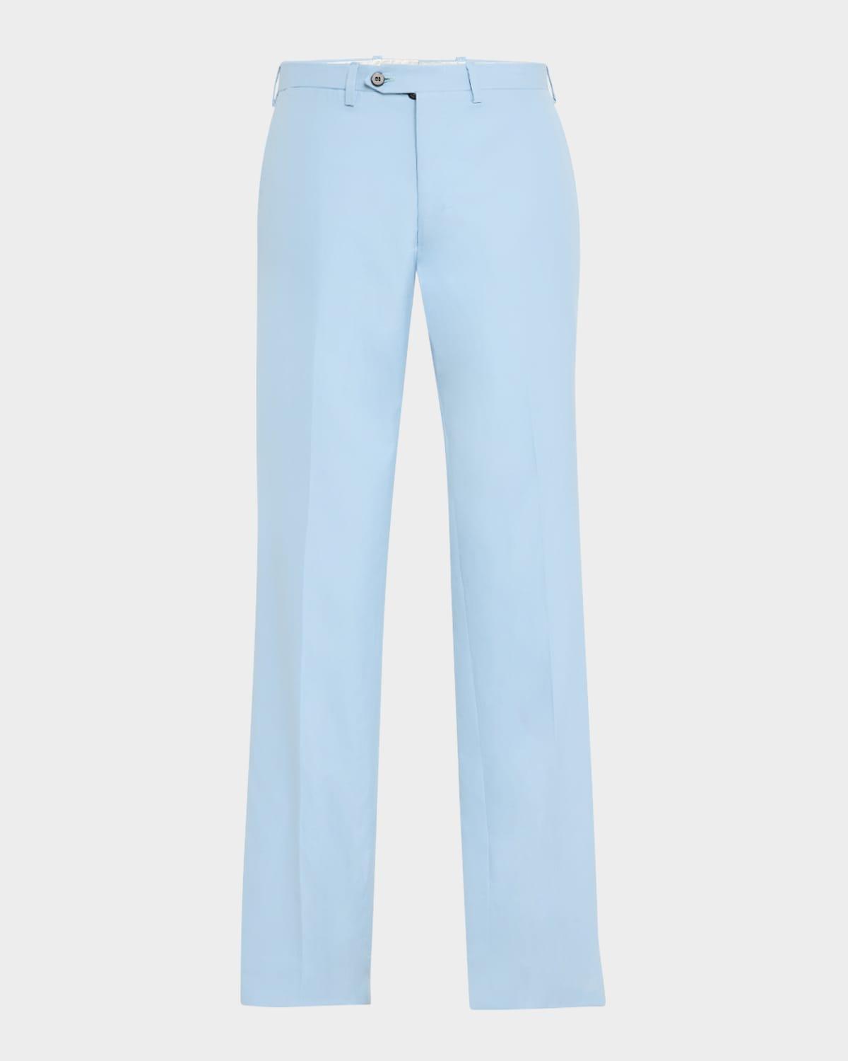 Mens Flat-Front Twill Pants Product Image
