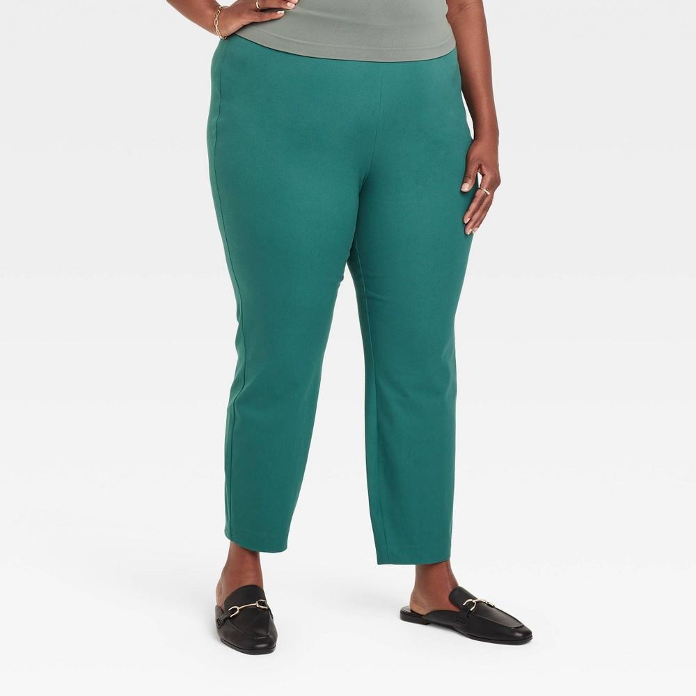 Womens Bi-Stretch Skinny Pants - A New Day Olive 20 Product Image