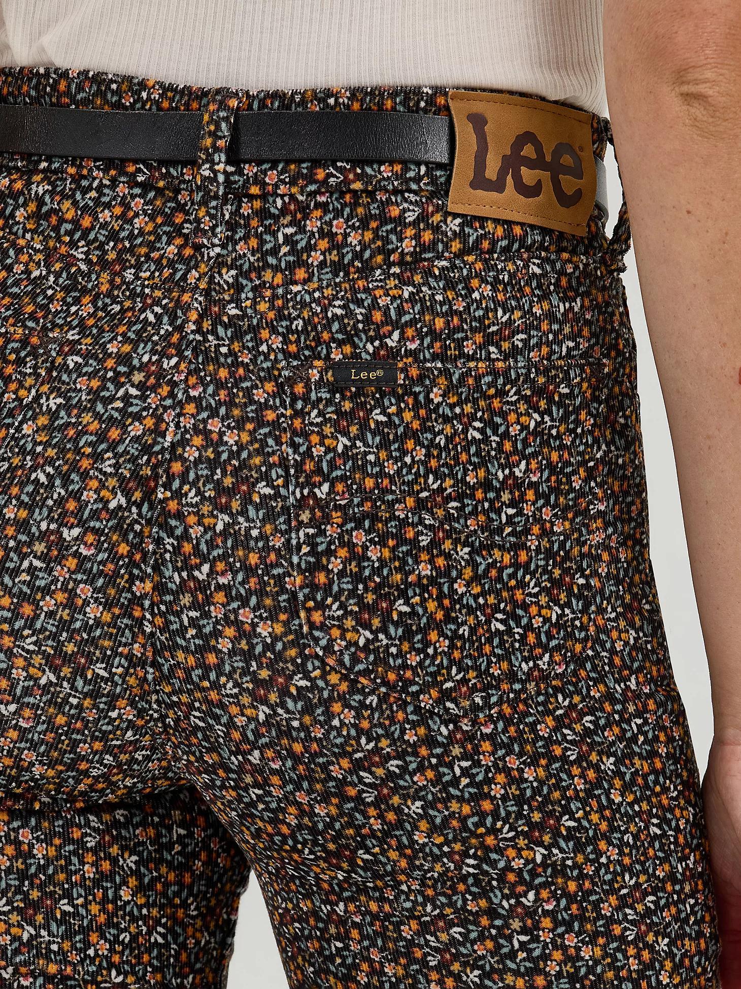 Women's High Rise Floral Print Corduroy Flare Jean | Women's Jeans | Lee® Product Image