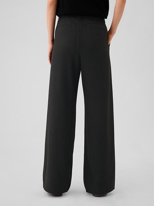 365 High Rise Brushed Twill Pleated Trousers Product Image