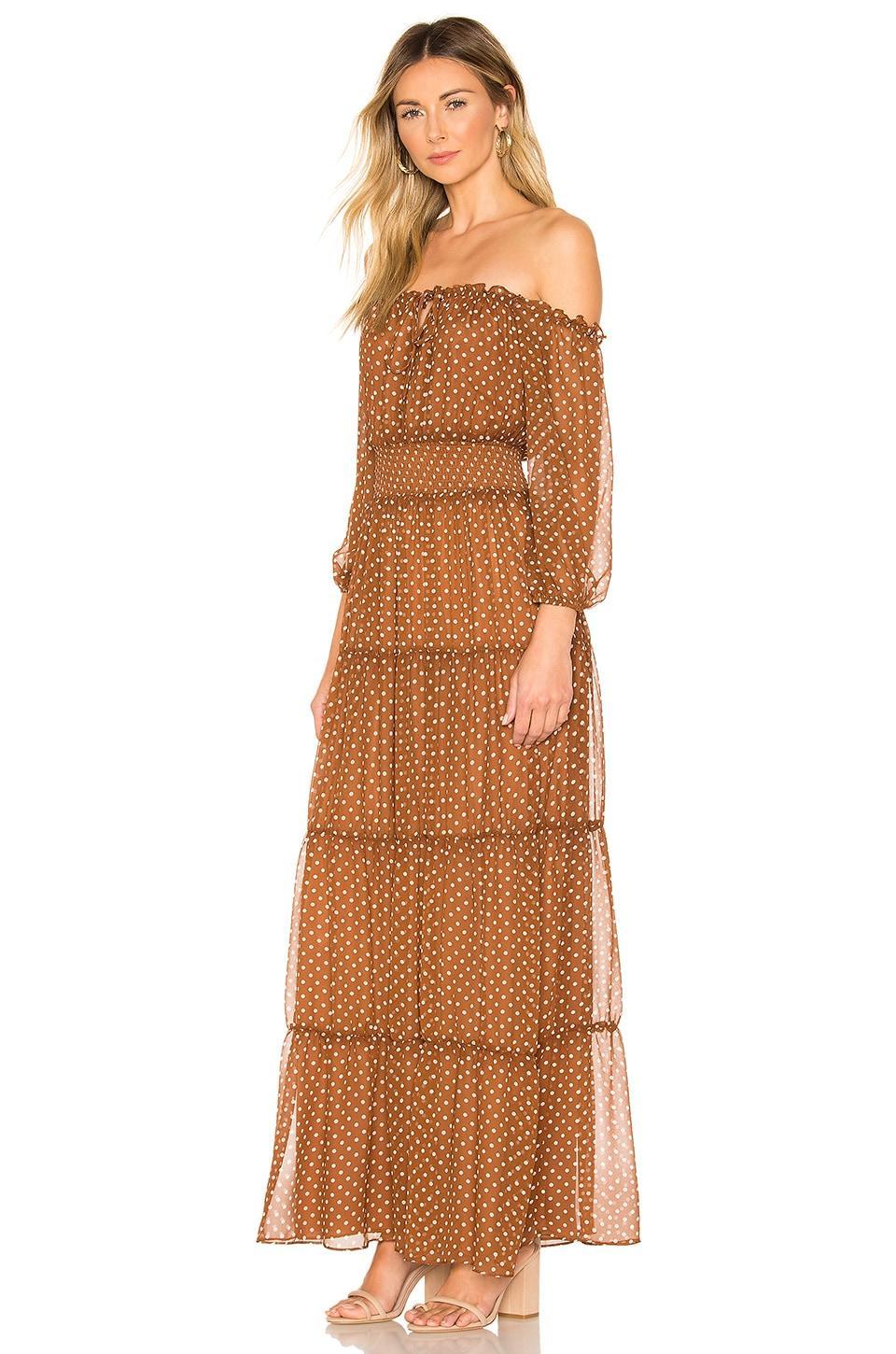 HOUSE OF HARLOW 1960 X Revolve Sapphire Dress In Brown Product Image