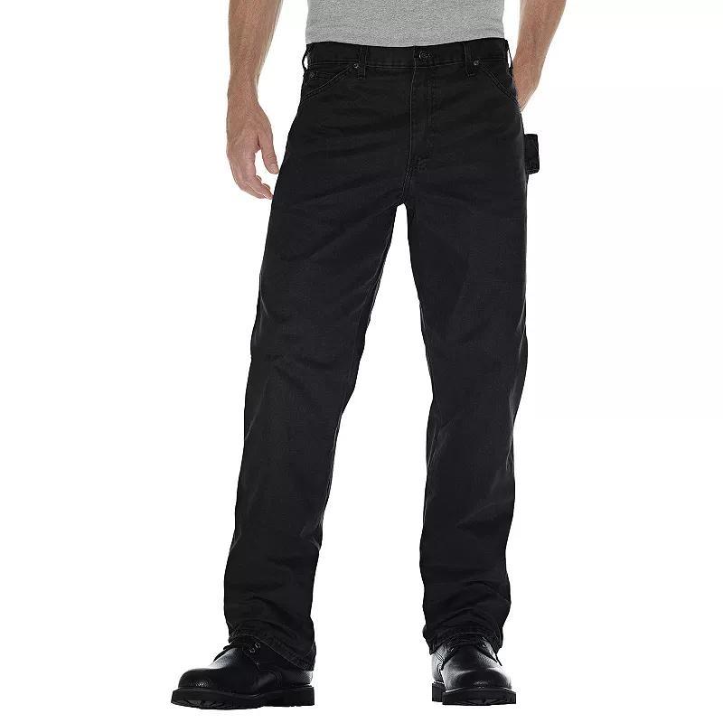 Men's Dickies Sanded Duck Carpenter Jeans, Size: 40 X 32, Rinsed Black Product Image