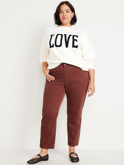 High-Waisted OG Straight Corduroy Ankle Pants Product Image