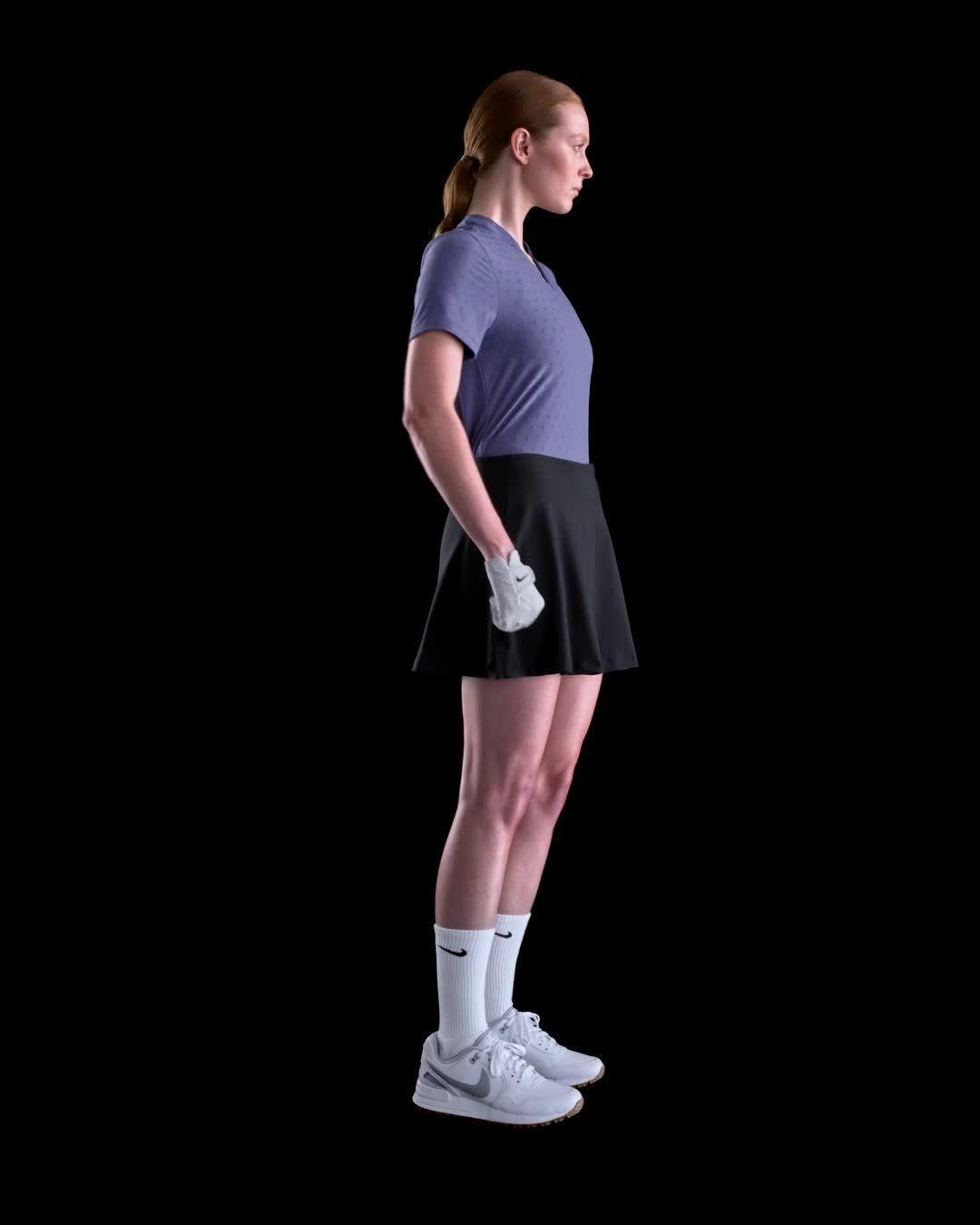 Nike Women's Tour Dri-FIT Short-Sleeve Blade Jacquard Golf Polo Product Image