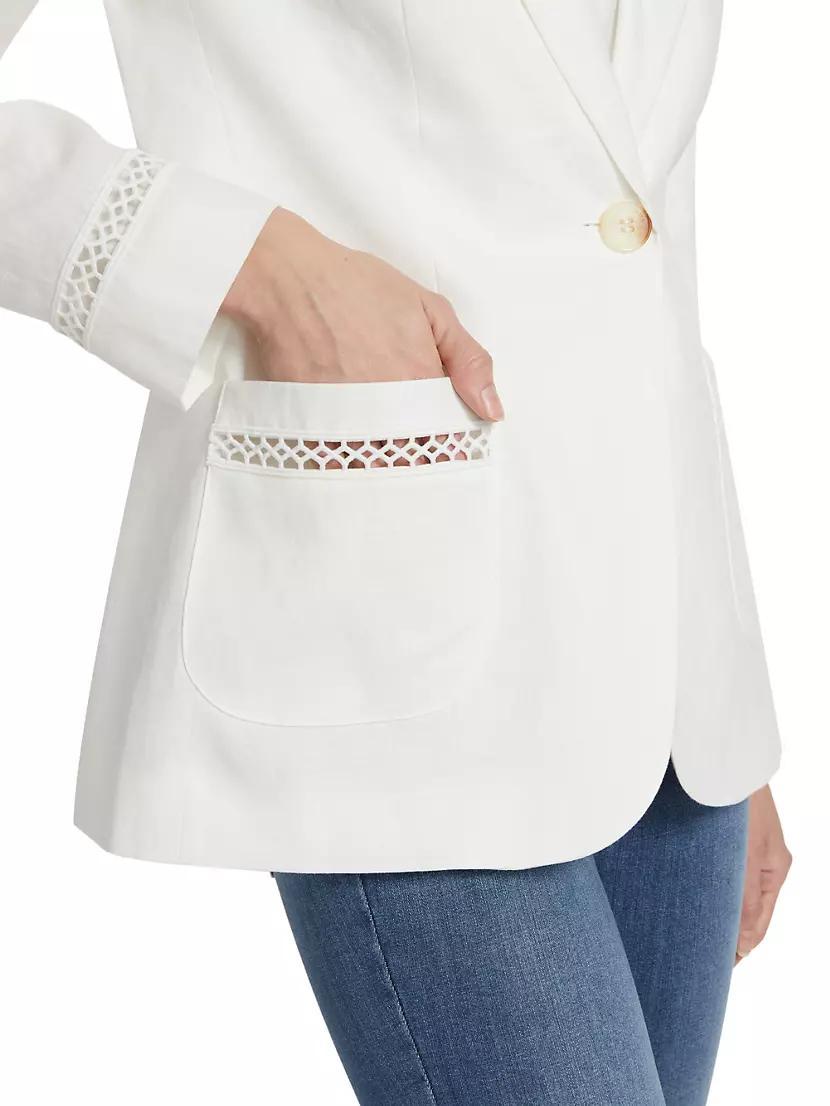 Constance Linen Blazer Product Image