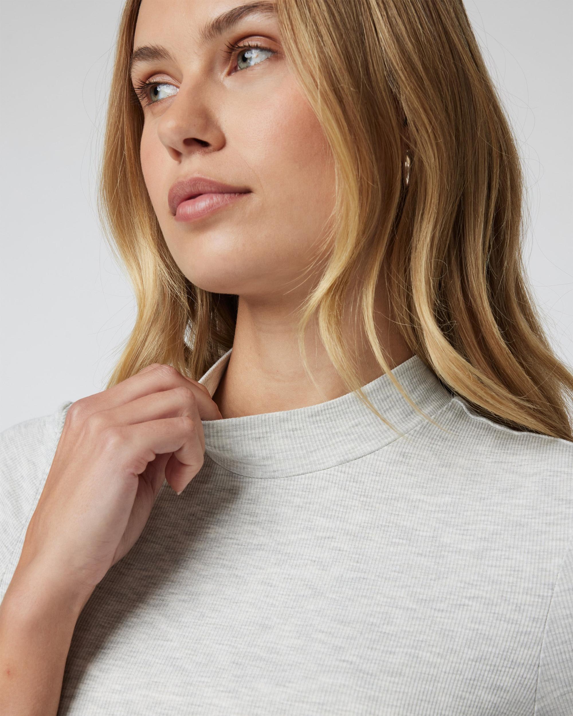 Short Sleeve Pose Mock Neck Product Image