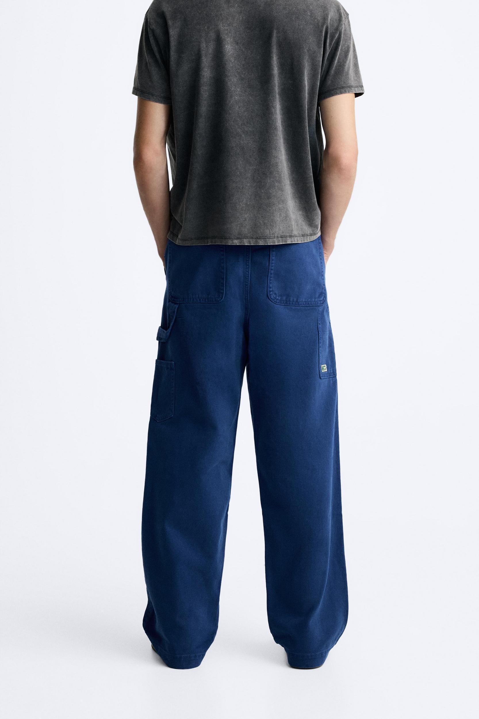 WASHED CARPENTER POCKET PANTS Product Image