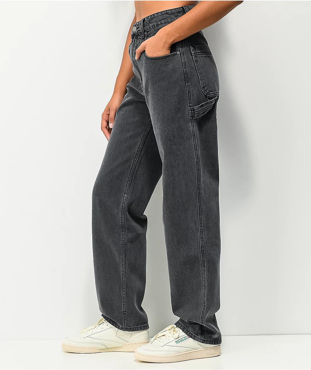 Empyre Tori 90s Black Wash Carpenter Skate Jeans Product Image
