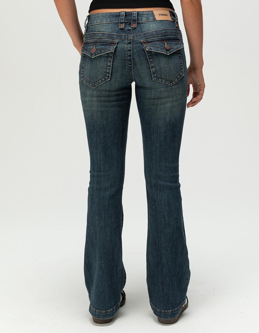 RSQ Womens Low Rise Bootcut Jeans - DARK TINT Product Image