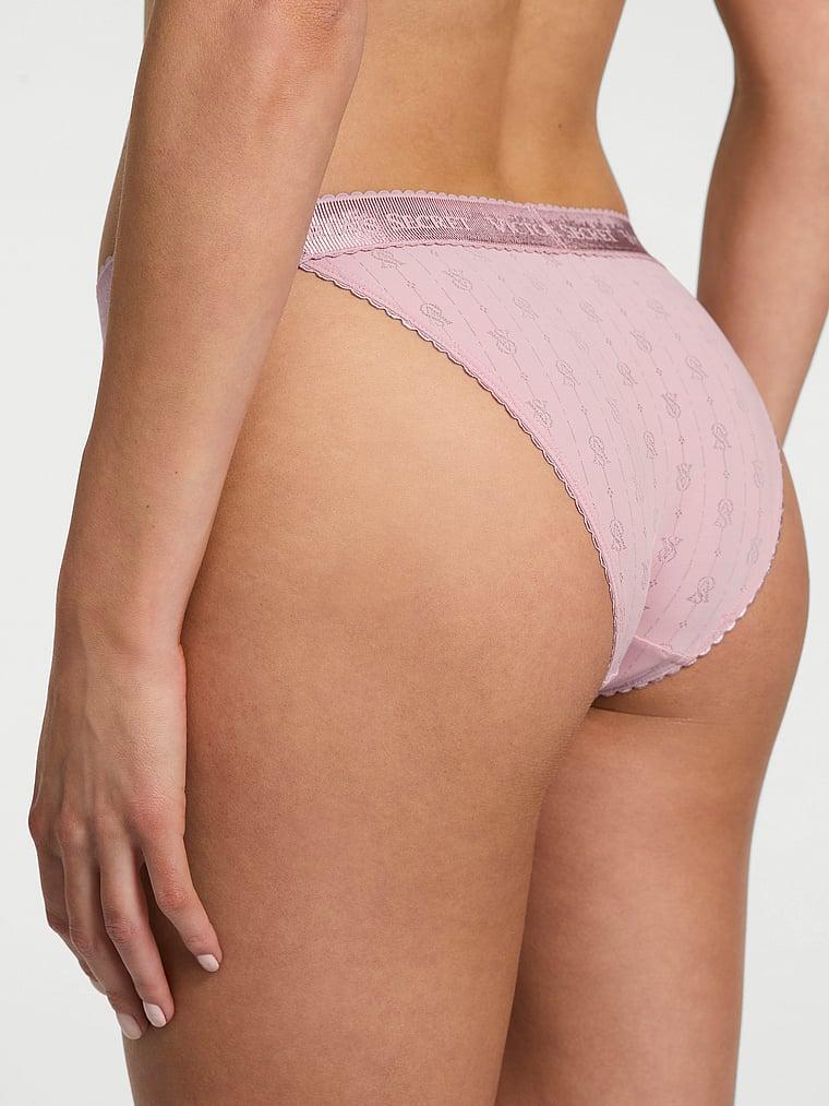 Logo Pointelle Tanga Panty Product Image