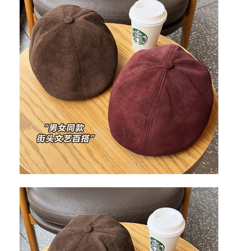 Suede Newsboy Cap Product Image