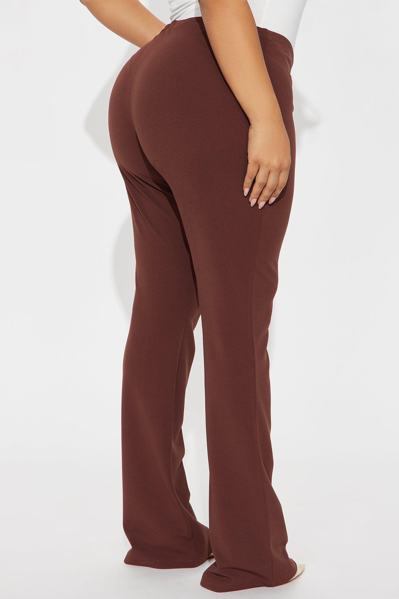 The Absolute Sweetest Low Rise Flare Pant - Brown Product Image