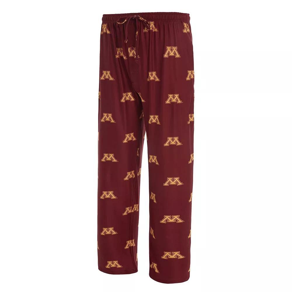 Men's Concepts Sport Maroon Minnesota Golden Gophers Logo Flagship Allover Print Pants, Size: 2XL, Red Product Image