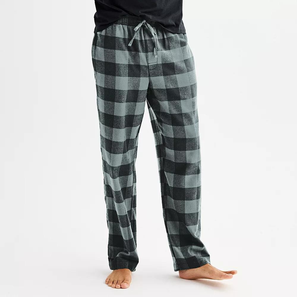 Mens Sonoma Goods For Life Flannel Drawstring Pajama Pants Product Image