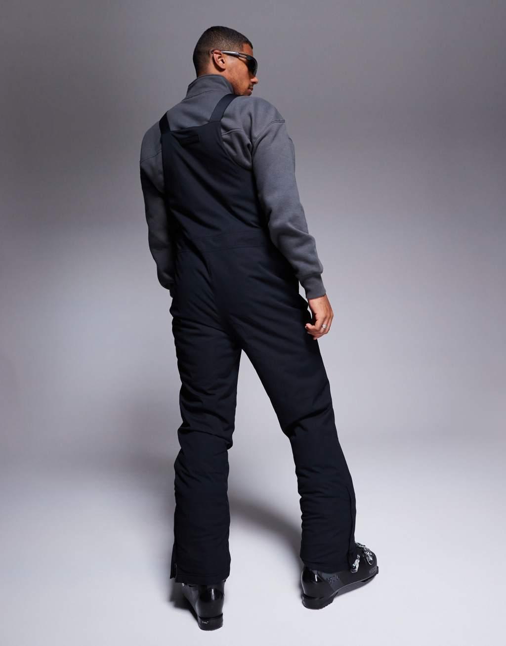 4505 Ski water repellent insulated bib overalls in black  Product Image