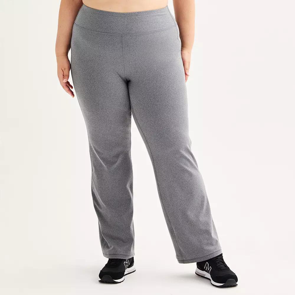 Plus Size Tek Gear® Essential Soft Open Hem Pants, Women's, Size: 1XL, Grey Product Image