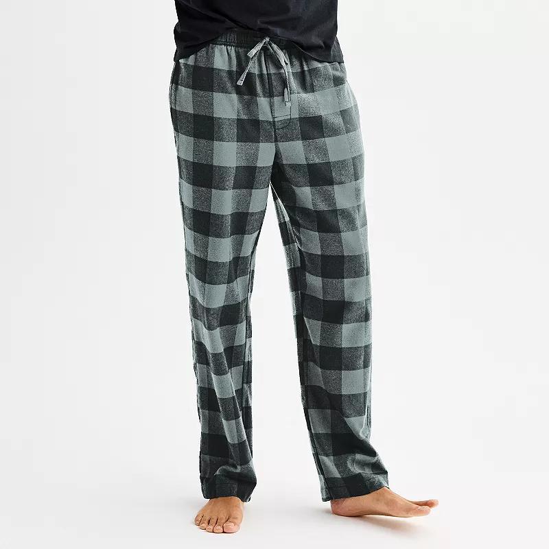 Mens Sonoma Goods For Life Flannel Drawstring Pajama Pants Product Image