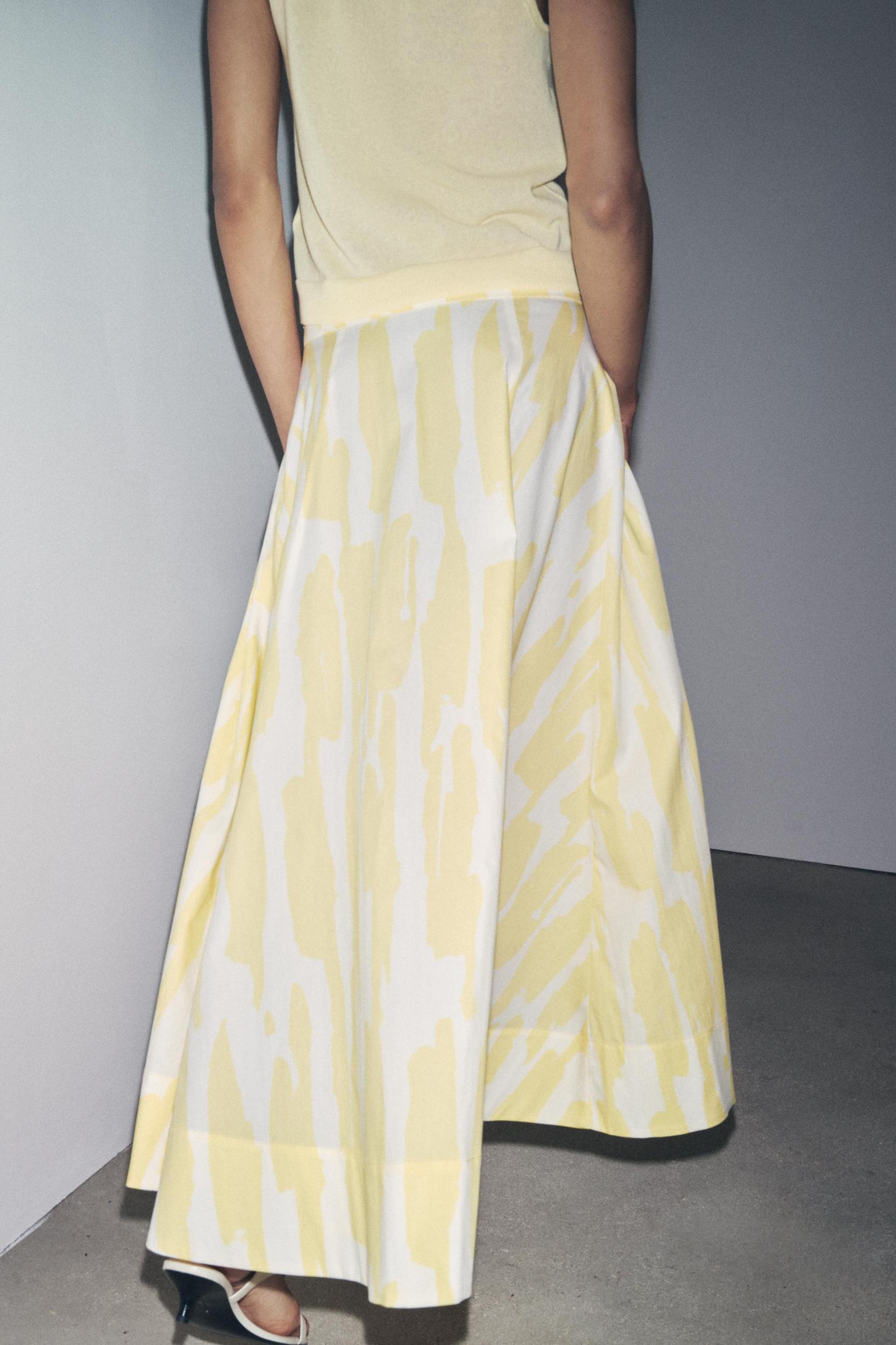 PRINTED MIDI SKIRT ZW COLLECTION Product Image