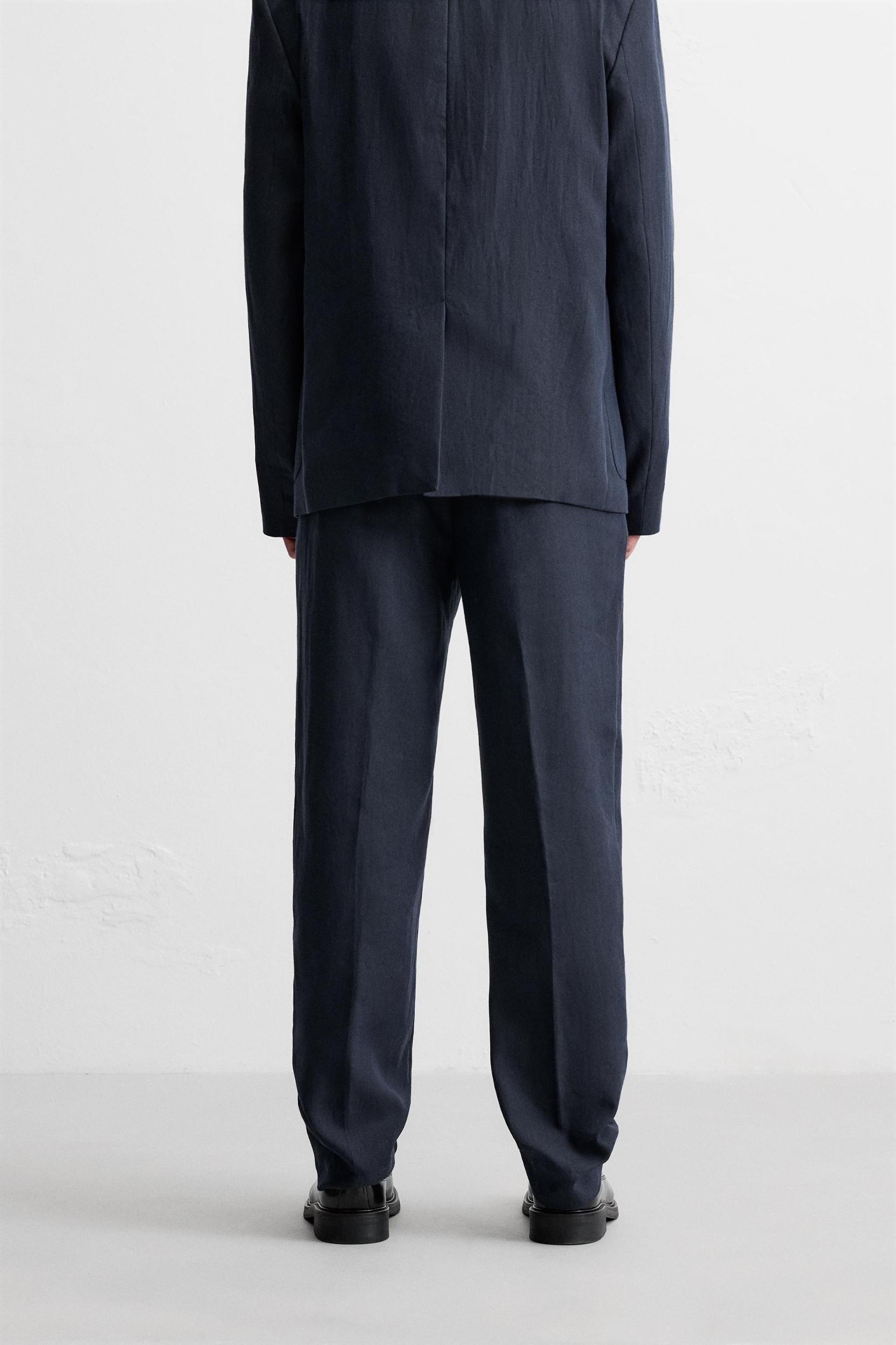 HERRINGBONE SUIT PANTS Product Image