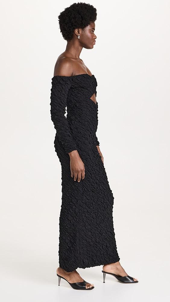 Dur Doux Maxi Diamond Front Puckered Knit Dress | Shopbop Product Image