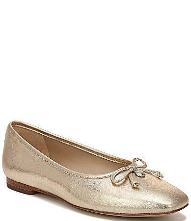 Womens Meadow Metallic Leather Ballet Flats Product Image