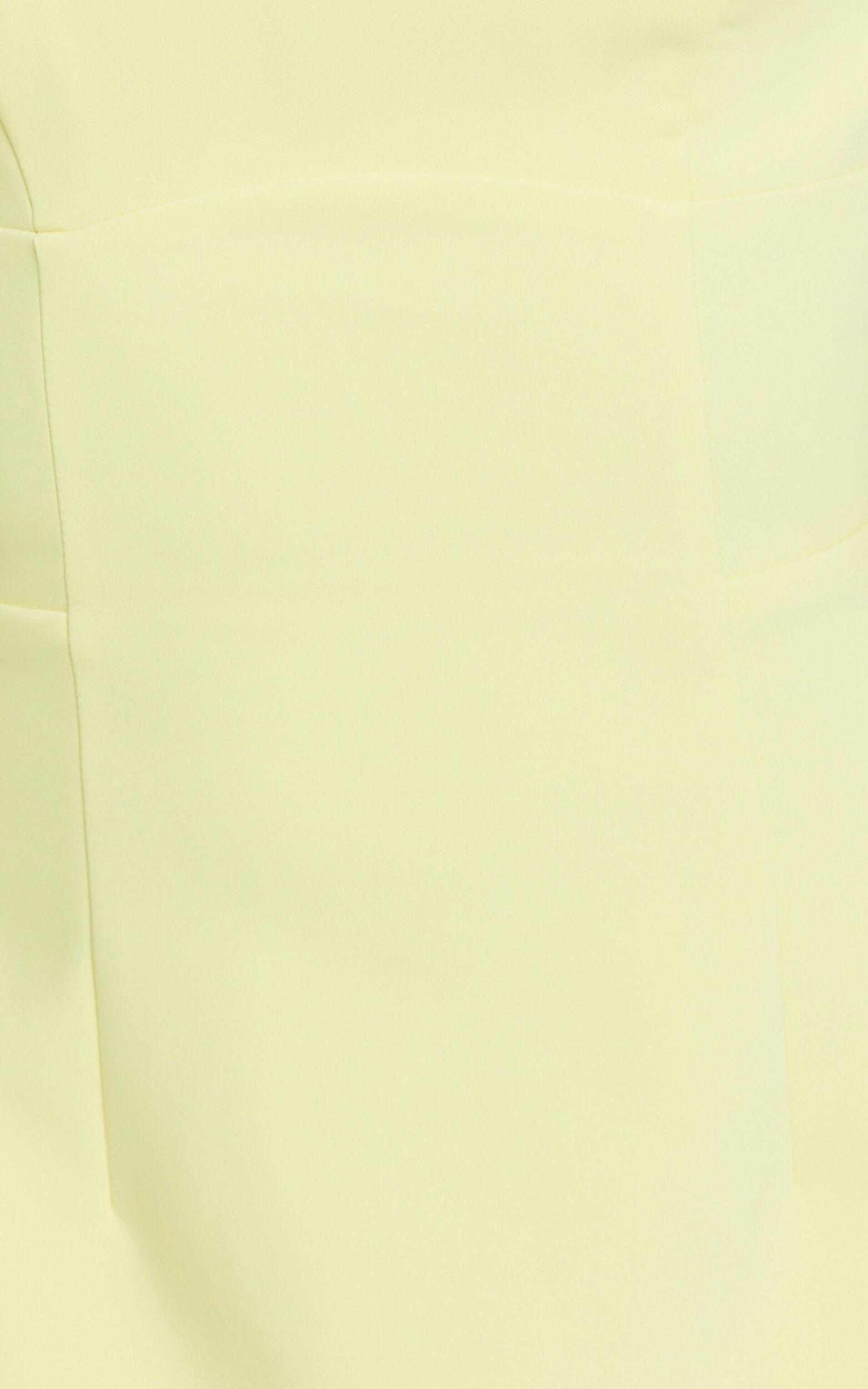 Freddie Mini Dress - Boat Neck Fit and Flare Dress in Lemon Product Image