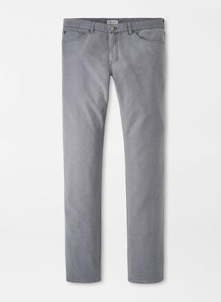 Peter Millar Mens Coastline Five-Pocket Pant | Color: Gale Grey | Size: 40 Product Image