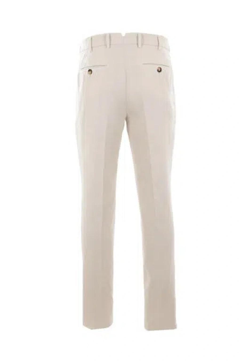 BRUNELLO CUCINELLI Trousers In Limestone Product Image