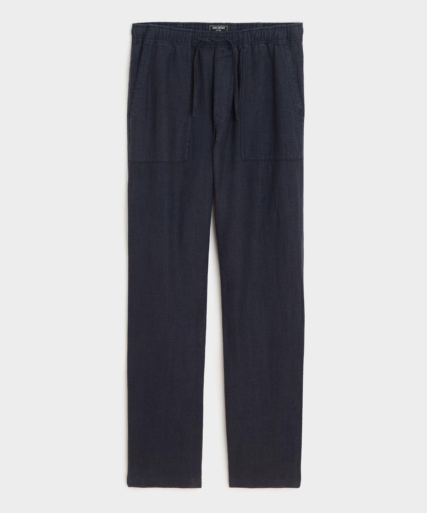 Straight Fit Linen Beach Pant Product Image