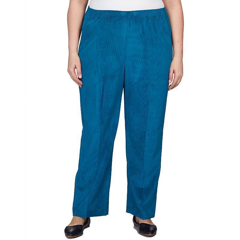 Plus Size Alfred Dunner Classics Pull-On Straight-Leg Pants, Women's, Size: 24W Short Product Image