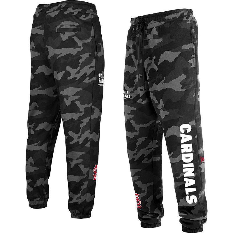Men's New Era Black St. Louis Cardinals Camo Jogger Pants, Size: 3XL Product Image