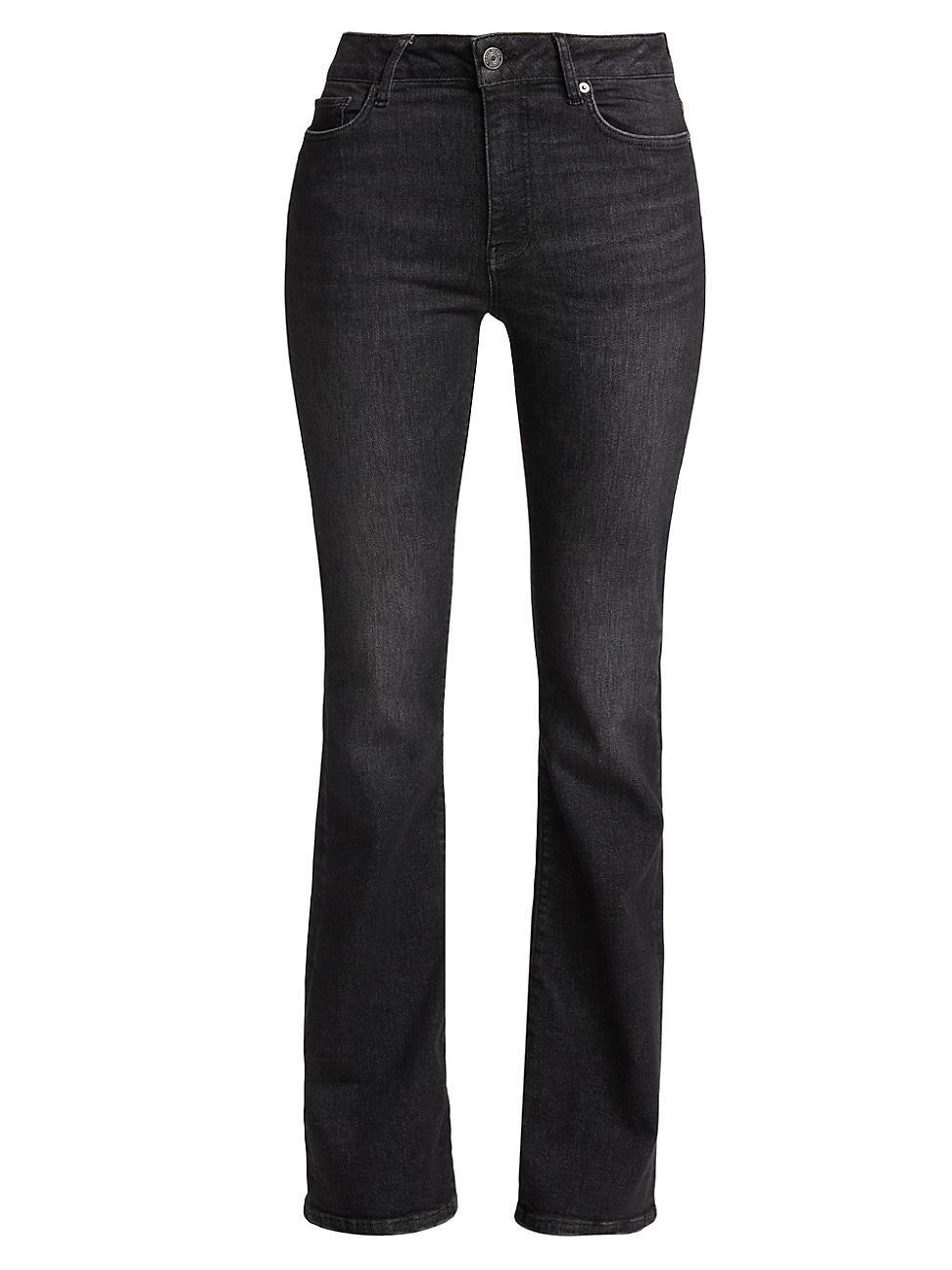 Womens Le Mini Boot Stretch High-Rise Flare Jeans Product Image