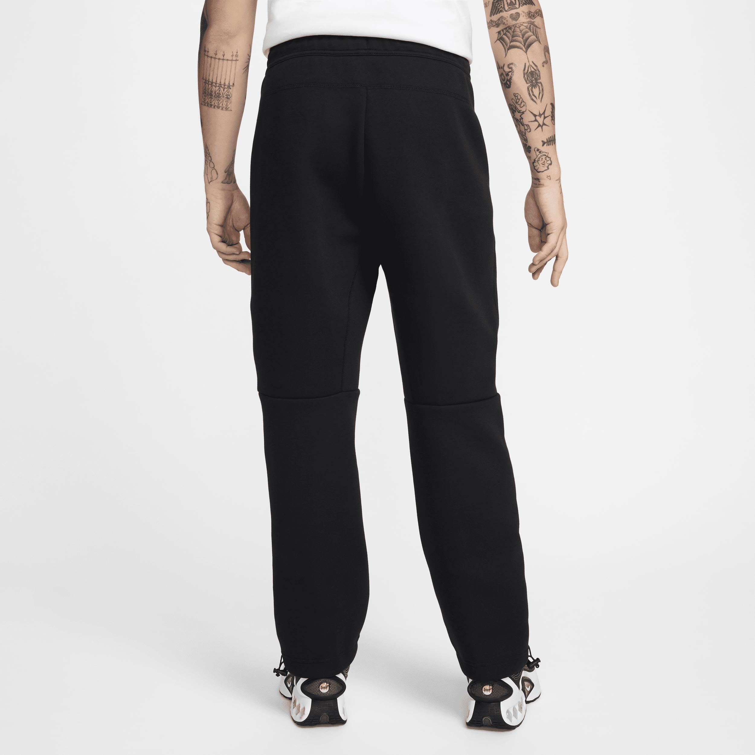 Nike Mens Tech Fleece Open-Hem Pants in Black Product Image