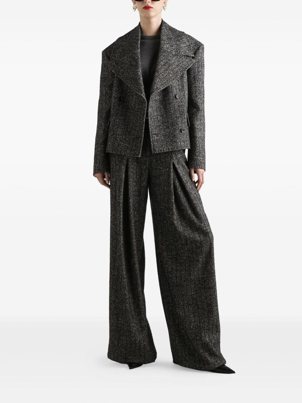 striped double-breasted jacket Product Image